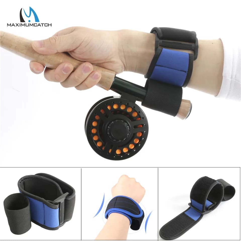 Supporto per il polso da pesca a mosca in neoprene Maximumcatch Accessorio per la pesca con cuscino elastico morbido