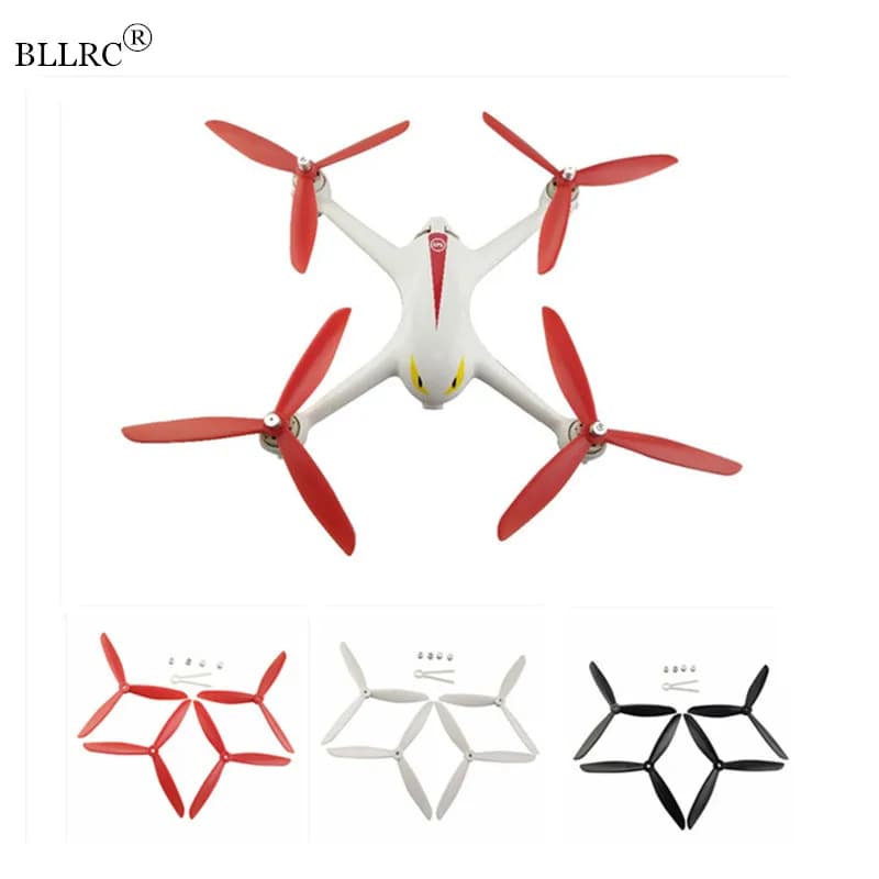 MJX B3 B2 B2C eliche Hubsan H501S 4 pezzi aggiornamento ventola a 3 pale per B2W Bugs 3 Bugs 2 Brushless Quadcopter RC pezzi di ricambio