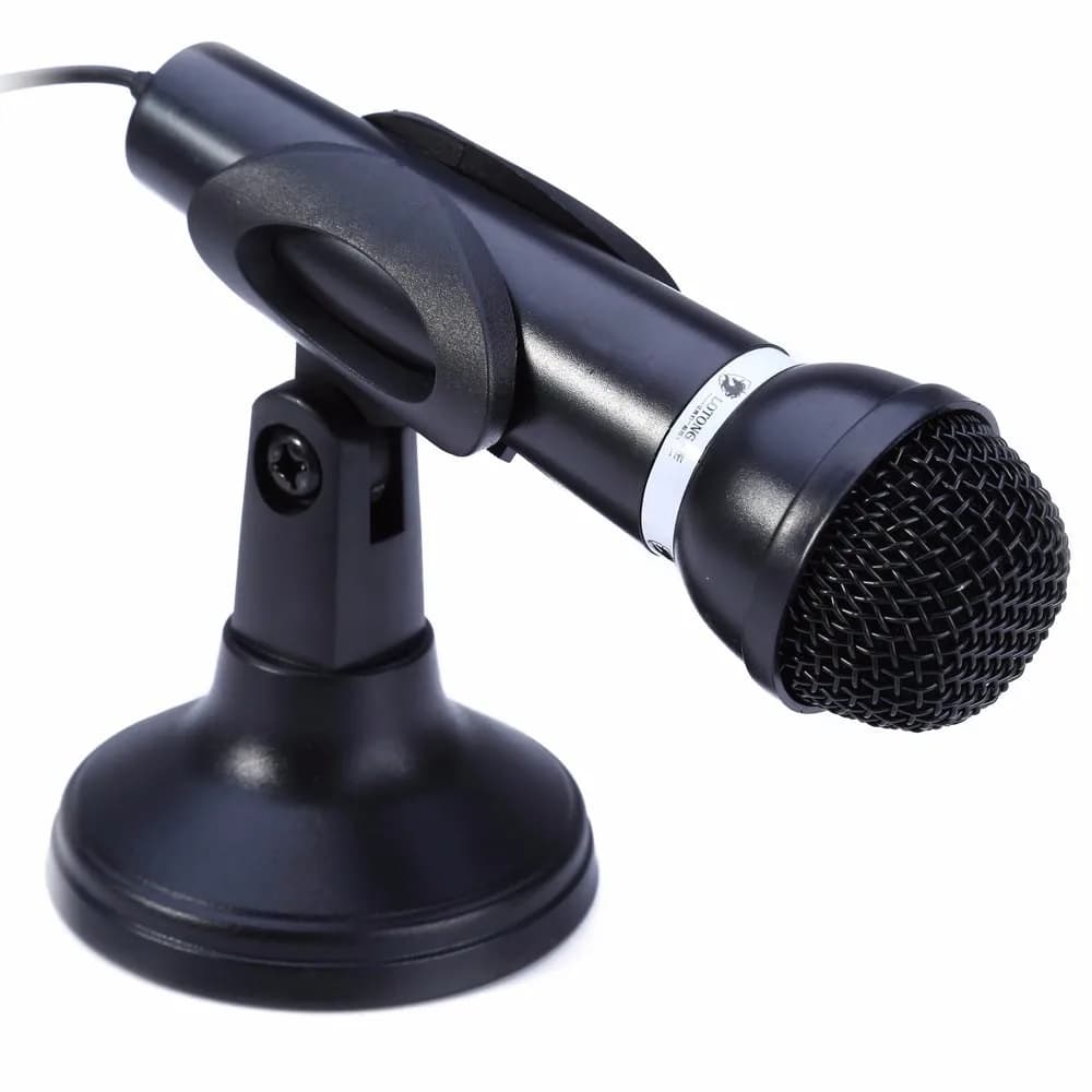 New LH-M5 Wired Unidirectional Dynamic Microphone 3.5mm Studio Condenser Microphone With Stand For Singing Karaoke PC Laptop