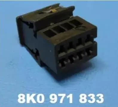 Il trasporto libero 5 pz/lotto 8 Pin/Way Per Anti-riflesso Specchietto retrovisore Spina Connettore Auto 8K0 971 833