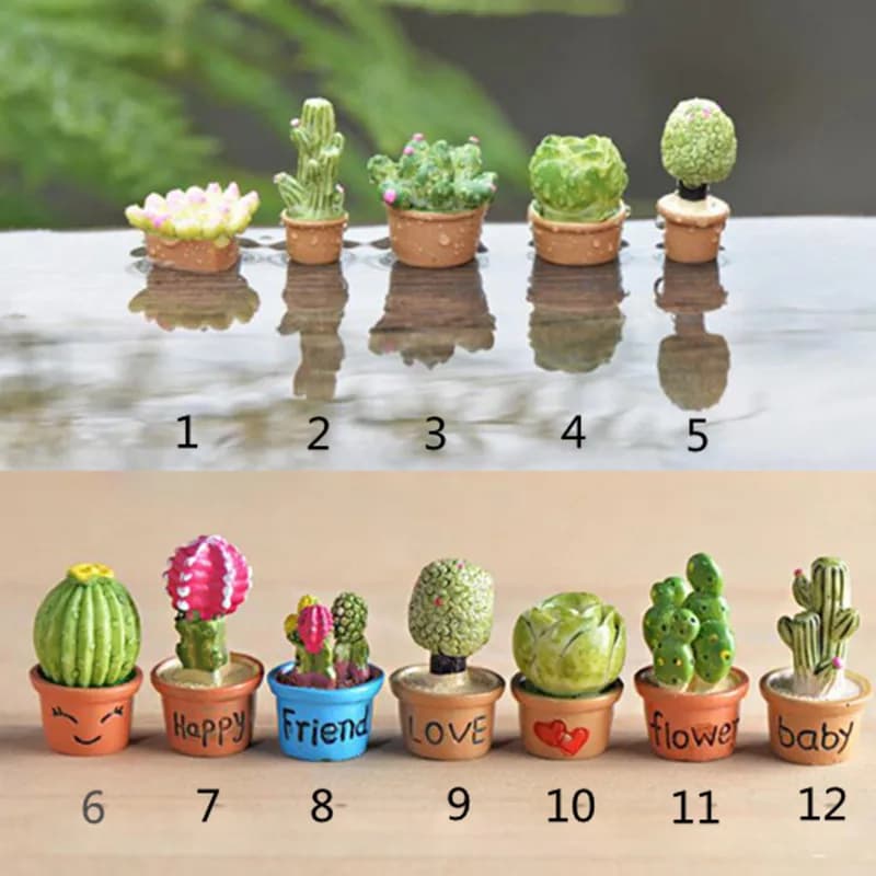 1 Pcs Mini Fiore Alberi In Miniatura Piante Da Giardino Fata Artigianato In Miniatura Accessori Dollhouse Ornamento Fata Forniture Da Giardino