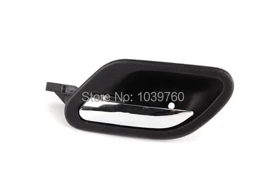 1 Pezzo Nuovo Maniglia Interna Porta Anteriore/Posteriore Sinistra Nera con Cromatura per BMW E38 E39 M5 51218226049