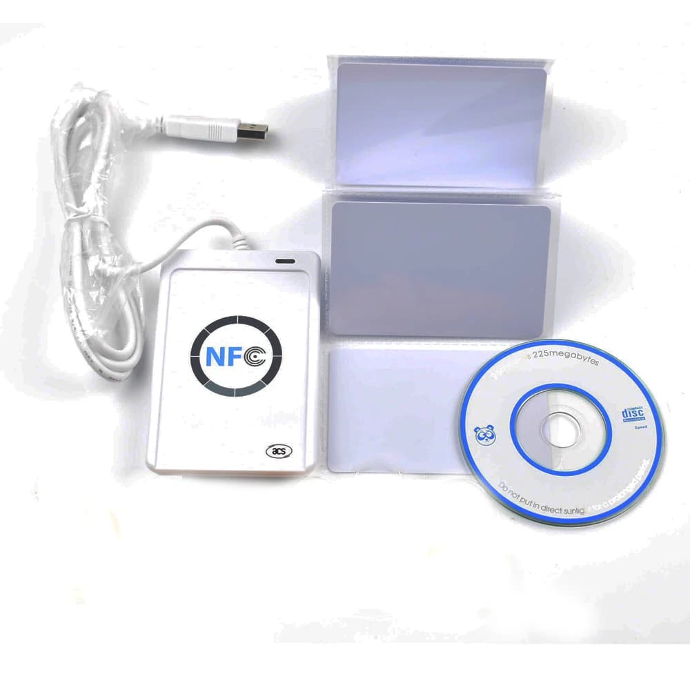 Lettore di smart card USB ACR122U NFC per tutti i 4 tipi di etichette NFC (ISO/IEC18092) + 5 carte modificabili UID