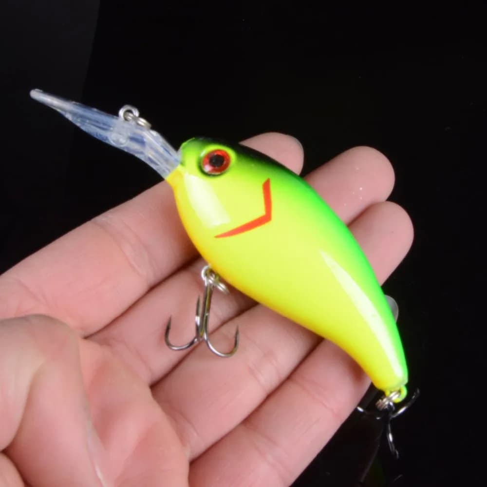 1pcs 10 centimetri 14g Esche Artificiali Crankbait Richiamo di pesca Dei Ciprinidi Wobblers Attrezzatura Da pesca di Nuotata Manovella Esche Da pesca Spigola richiamo Con 3D Occhi