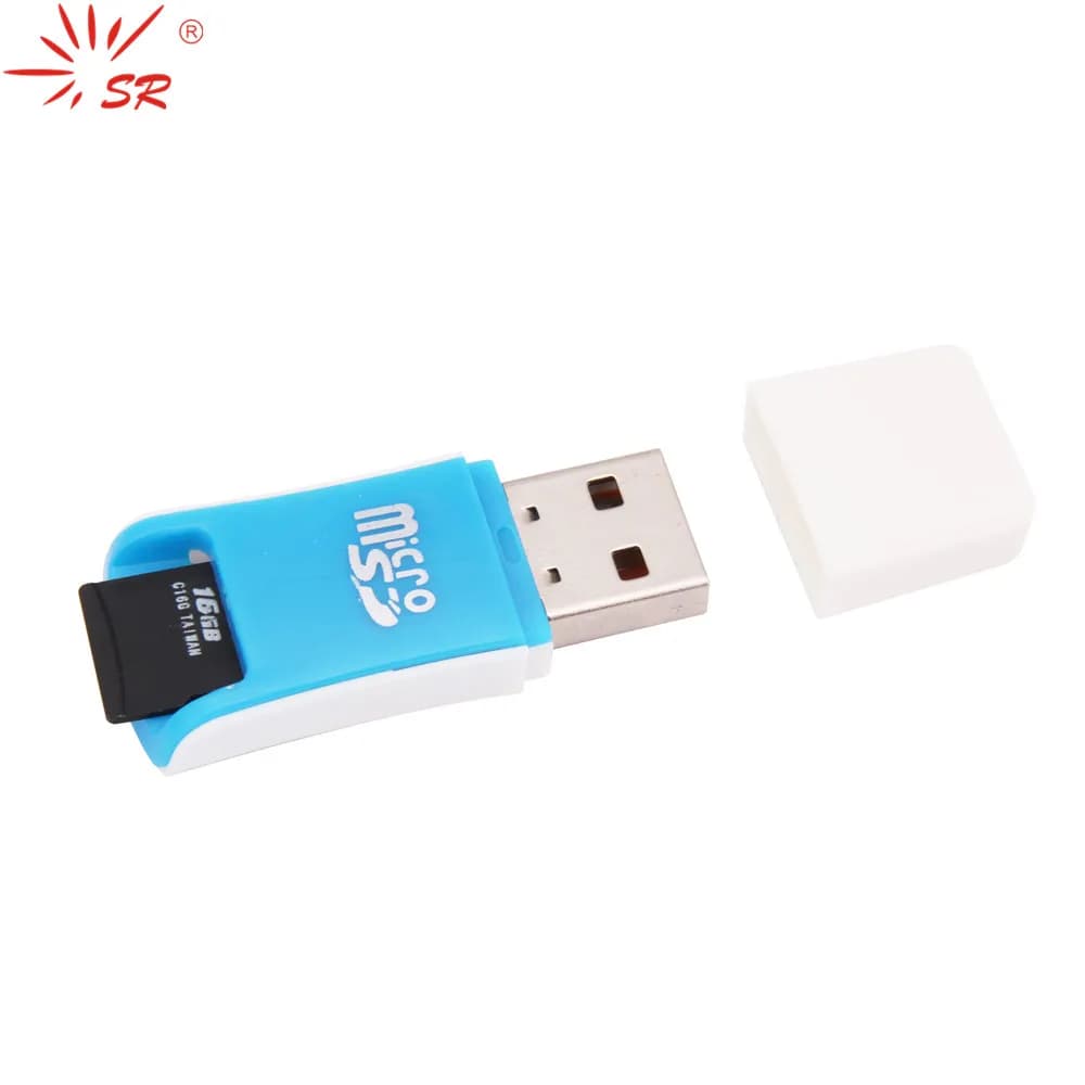 Lettore di schede di trasmissione efficiente portatile USB SR Adattatore per scheda MicroSD per scheda di memoria T-Flash