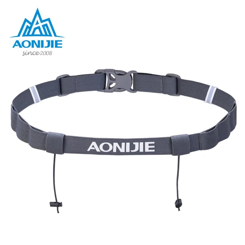 AONIJIE Belt with race number with gel support Unisex racing belt for Marathon Triathlon Outdoor Sports Race