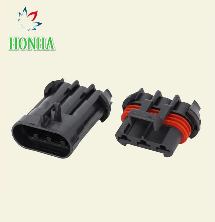 Free Shipping 10 set 3-hole jacket for cars equipped with terminal connectors car connector DJ70382A-6.3-11/21 3P