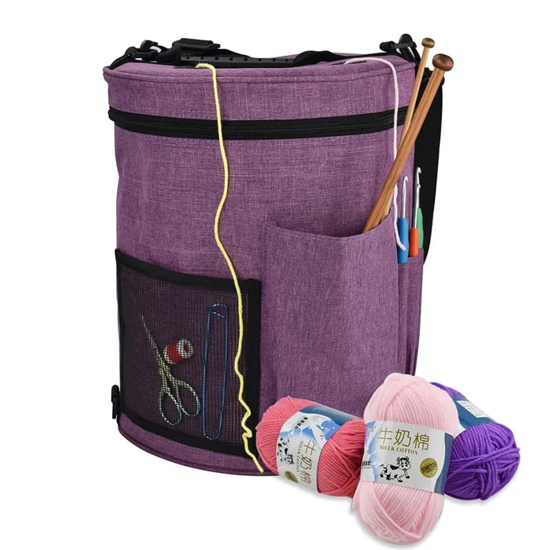 12 stili di stoccaggio del filato borsa per maglieria grande borsa per maglieria in filato per uncinetti e ferri da maglia palline di filato