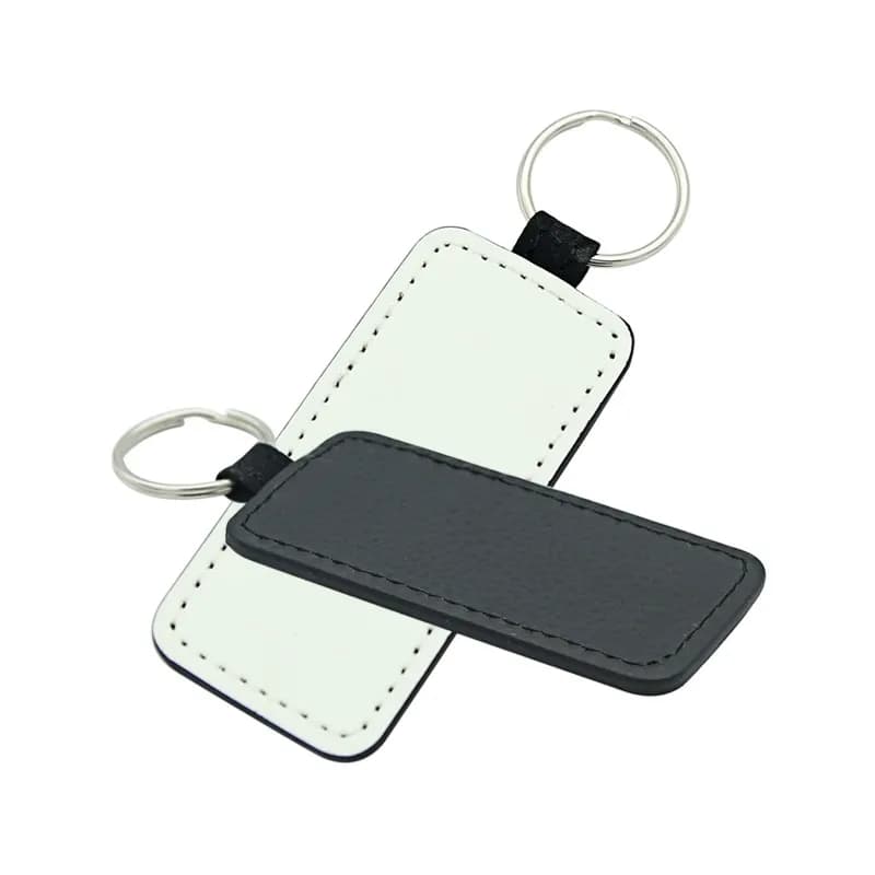 10 etichette pendenti in pelle per sublimazione vuota, portachiavi, stampa fai da te, carta per trasferimento di inchiostro a sublimazione