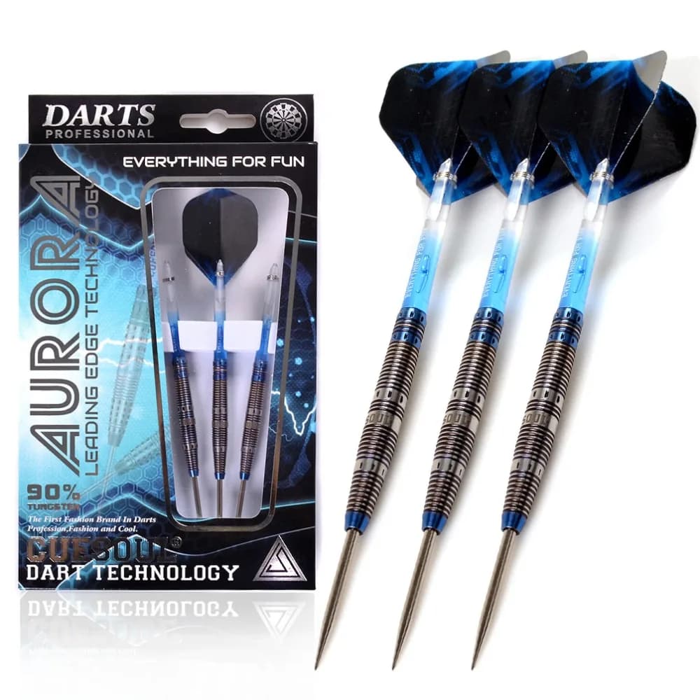 CUESOUL AURORA 23g Acciaio Punta di Tungsteno Dardo Set, Oro Nitruro di Titanio di Rivestimento
