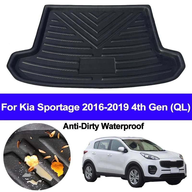 Auto Boot Posteriore Cargo Liner Tray Tronco Bagagli Floor Mats Pad Zerbino For Kia Sportage 2016 2017 2018 4th Gen QL