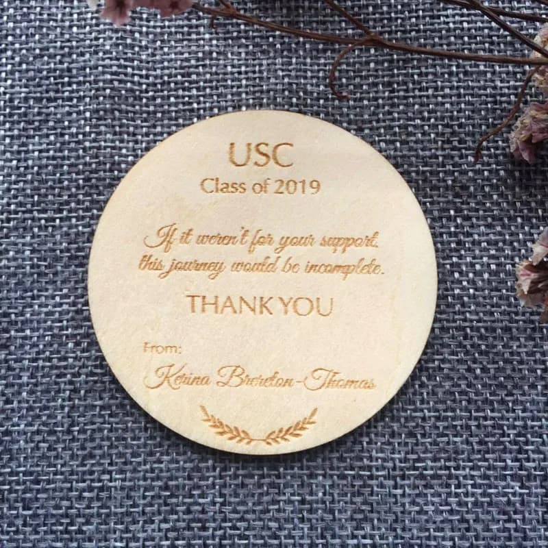 Matrimonio personalizzato Salva la data Magnete Ricordo di nozze Incisione laser Carta di legno Fornire ospiti con regalo souvenir di nozze