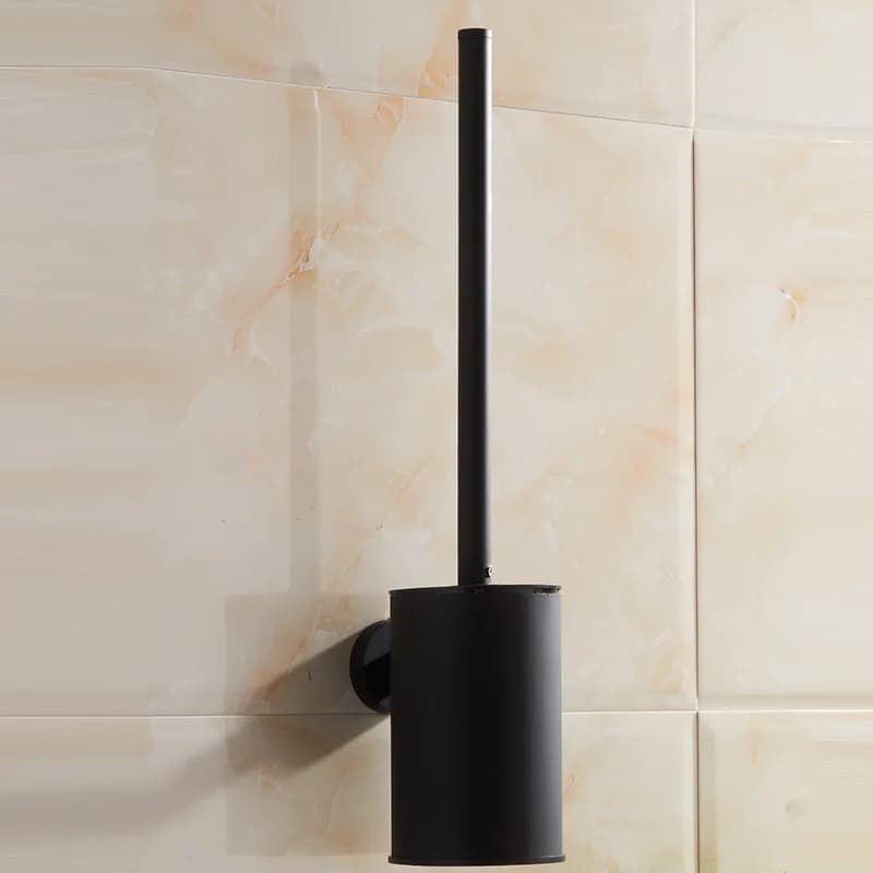 Scopino per WC in acciaio inossidabile 304 in oro rosa, porta scopino per WC nero opaco montato a parete, set di scopini per WC cromato/ORB/dorato