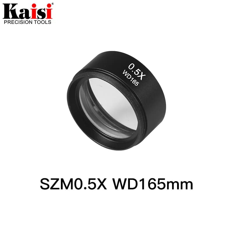 Kaisi SZM0.5X Ausiliario Lente Obiettivo Per Microscopio Stereo Zoom WD165mm Trasporto Libero