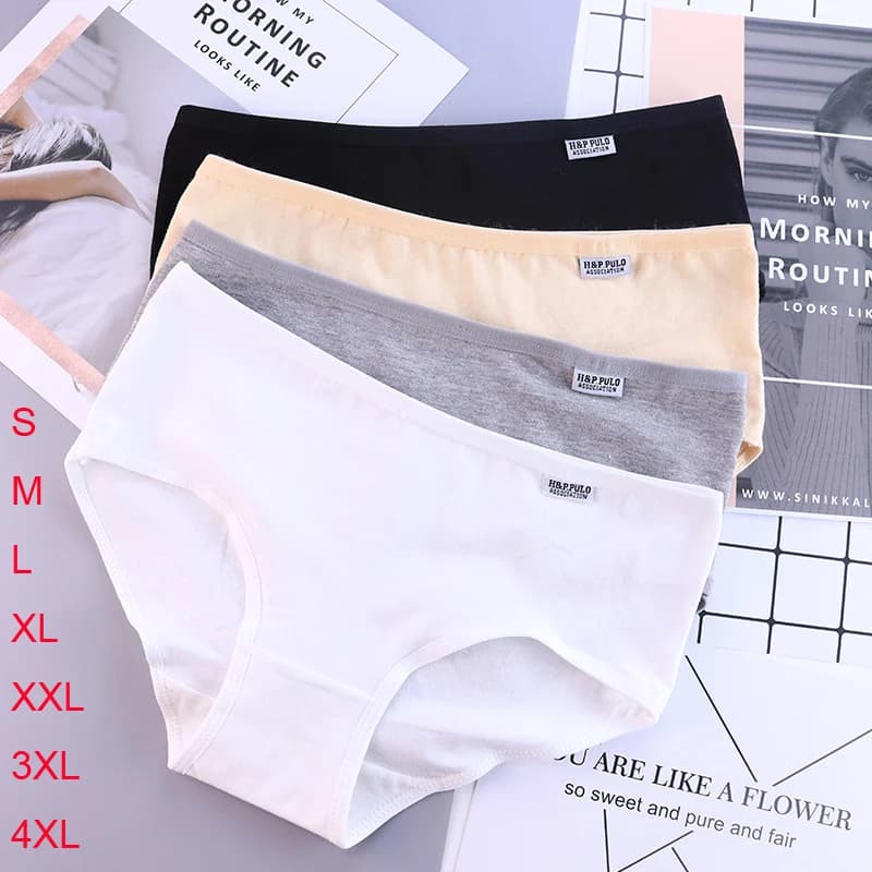 Mutandine da Donna in Cotone Tinta Unita, Slip da Ragazza Taglie Forti, Biancheria Intima Sexy da Donna, Lingerie, Slip da Donna, Lenceria Mujer, Shorts, Calcinha