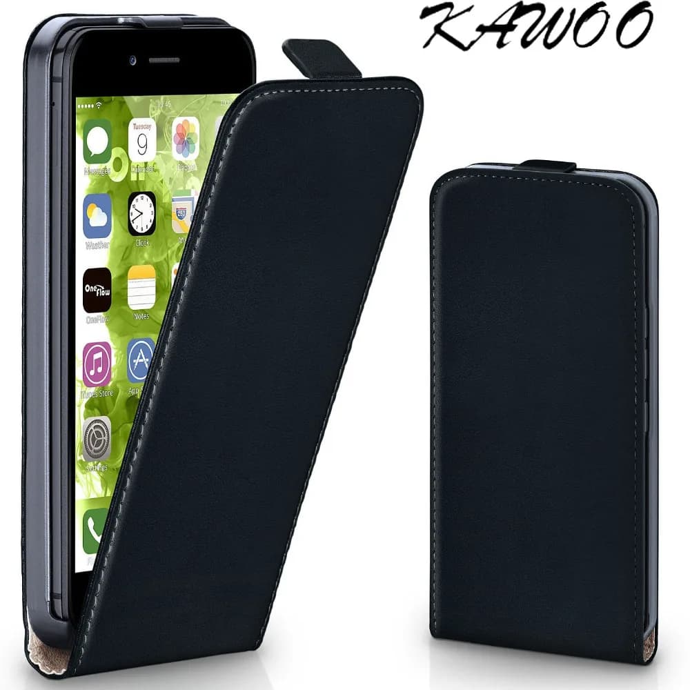 Per il iphone 7 Capa Classico Clip Magnetica Design Premium In Pelle Verticale di Vibrazione Della Copertura di Caso per il iPhone 4 4s 6 6s 5 5S SE 5C 6 plus 8 X