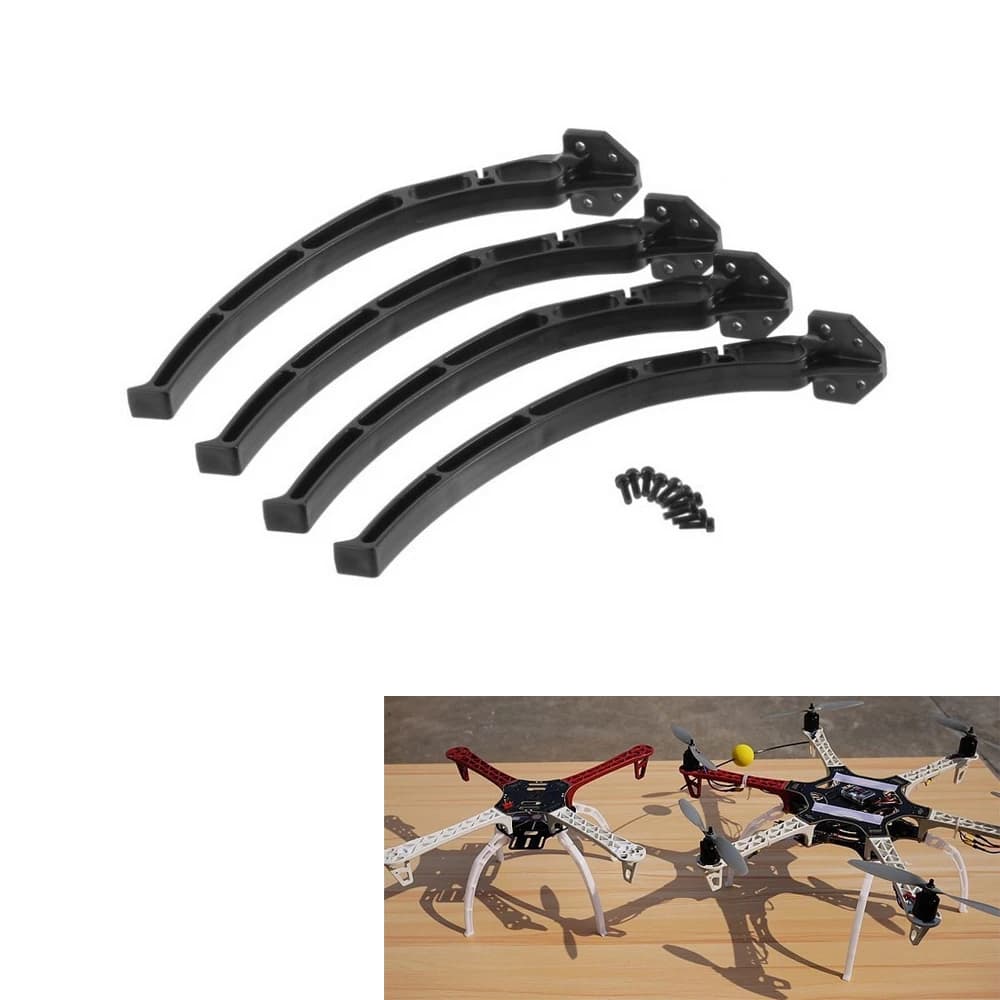 Universal landing gear for tripods with Qudcopter wheels for aircraft F450 F550 SK480