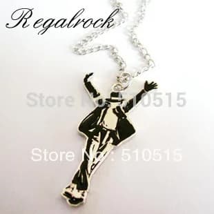 Collana Michael Jackson Pop Dancer MJ Guanti da ballo classici eterni Smalto Rock Roll Gioielli punk