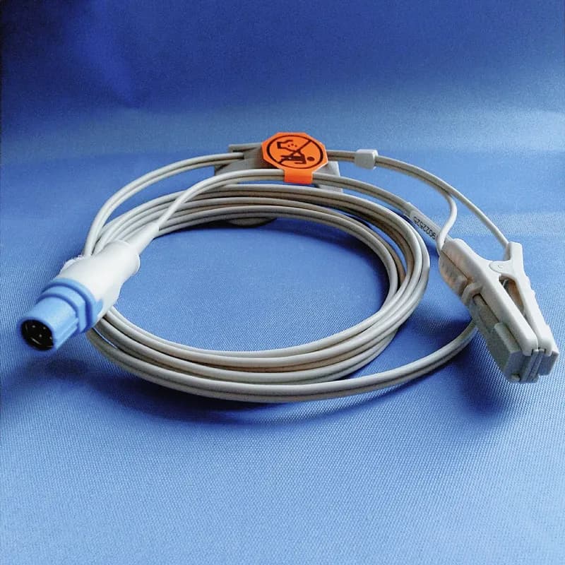 Compatible for Drager 7pin Animal/Veterinate Earclip Spo2 Sensor Pulse Oxygen Sensor 3M/9ft
