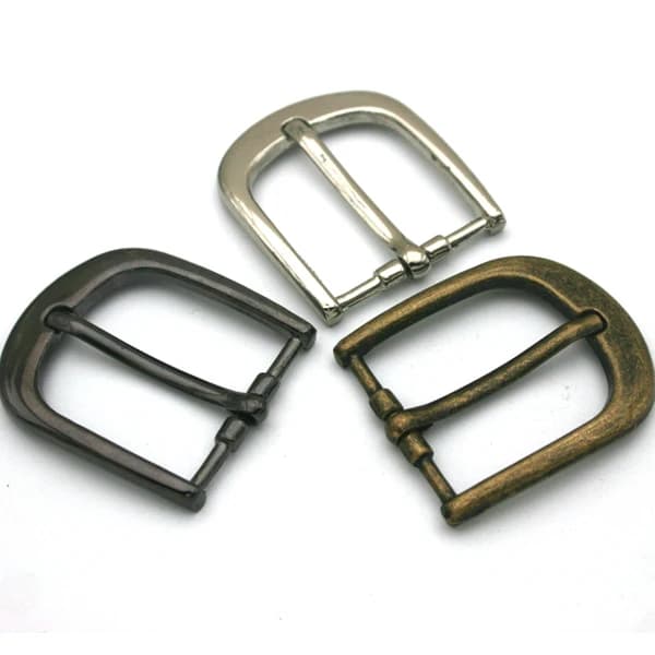 Clip a gancio con fibbia in metallo in lega di zinco da 20 pezzi, fibbia con perno, nichel lucido, bronzo nero, fibbia per cintura, 25mm, BK-071,