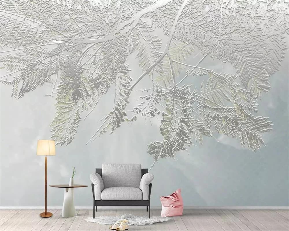 Carta da parati personalizzata foglia d'argento stile acquerello Nordico minimalista TV sfondo muro decorazione della casa murales carta da parati 3d