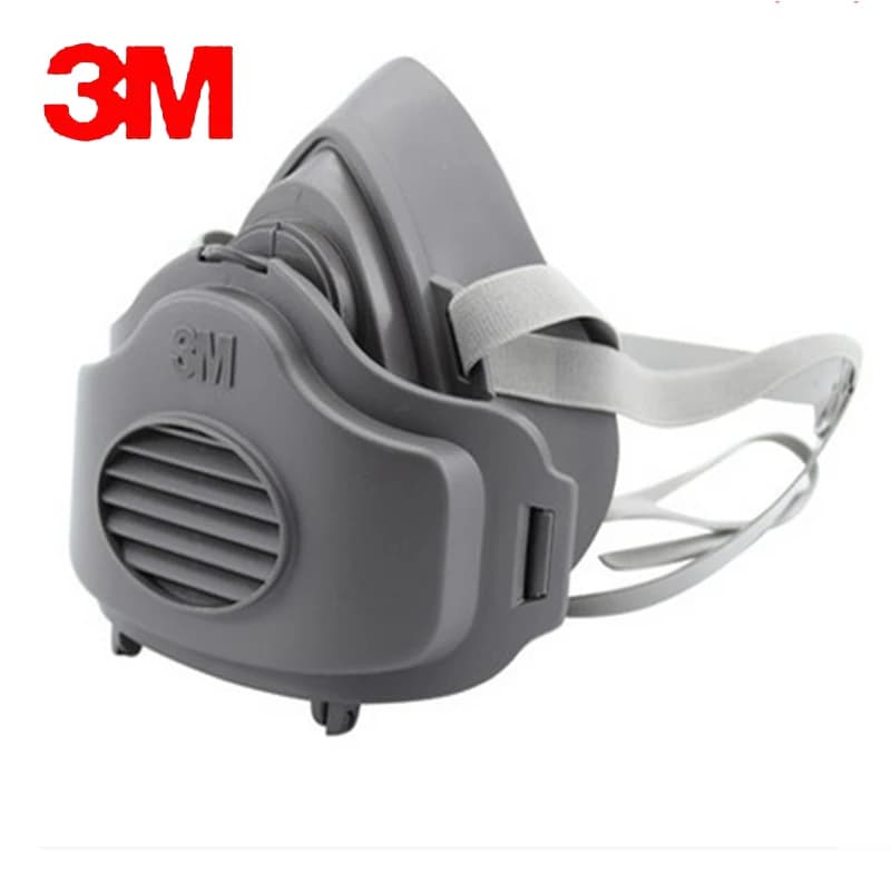 3M 3200 + 10pc3701CN Filtro in cotone Mezza Viso Maschera ANTIGAS Respiratore di Protezione di Sicurezza Viso Maschera Anti Polvere Anti Organico vapori