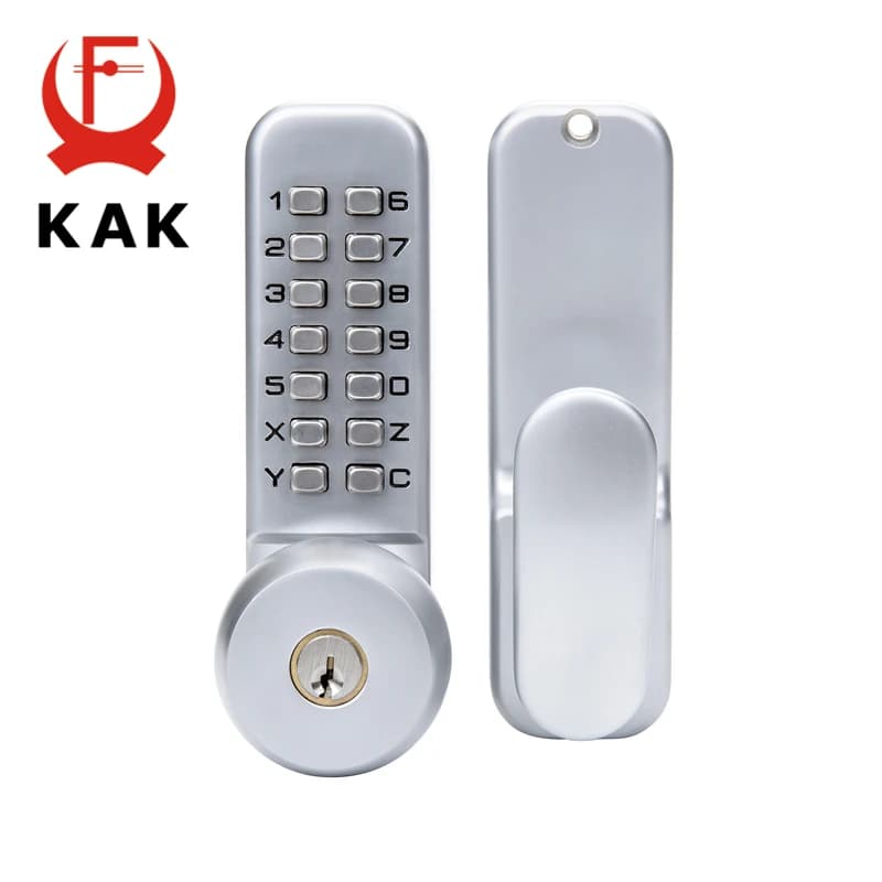 KAK In Lega di Zinco Combinazione Meccanica Digitale Serratura della Porta di Nessun Potere Pulsante Serrature Digitali Per La Casa di Sicurezza Ferramenta per mobili