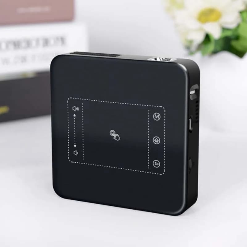 WZATCO D13 batteria integrata Android Smart 32GB Mini proiettore tascabile 4K Pico DLP LED WIFI Mobile Outdoor Beamer Proyector