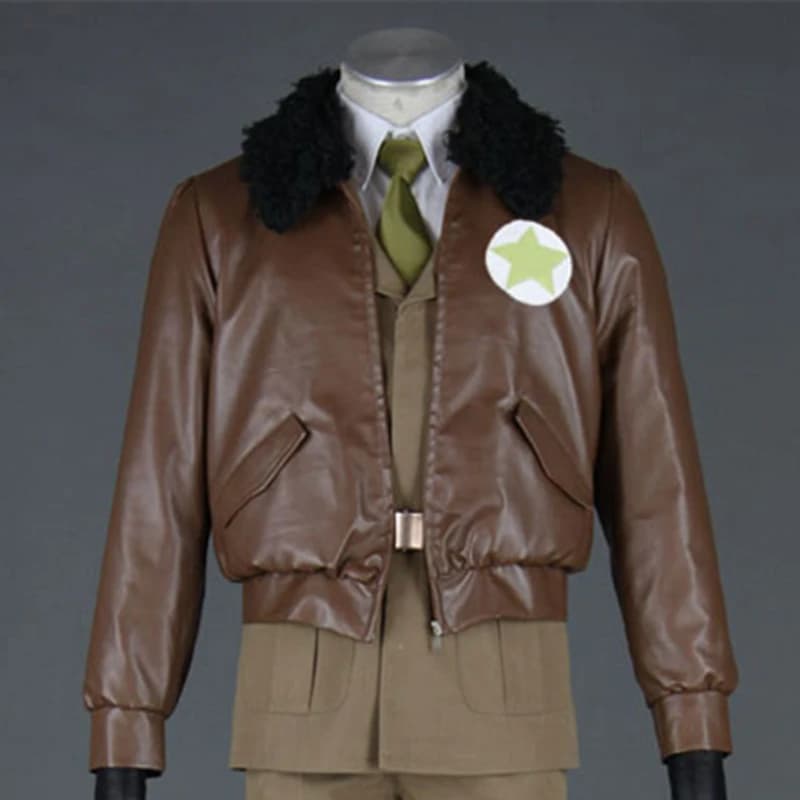Athemis In America Uniformi Dell'esercito Axis Powers Hetalia/APH Cosplay Costumi Raffreddare Cappotto di Pelle