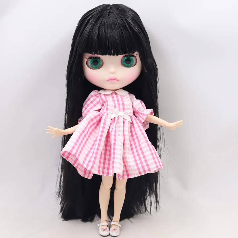 ICY Nudo Blyth Bambola Per La Serie No. BL9601 capelli Neri Intagliato labbra Opaco faccia Comune del corpo 1/6 bjd