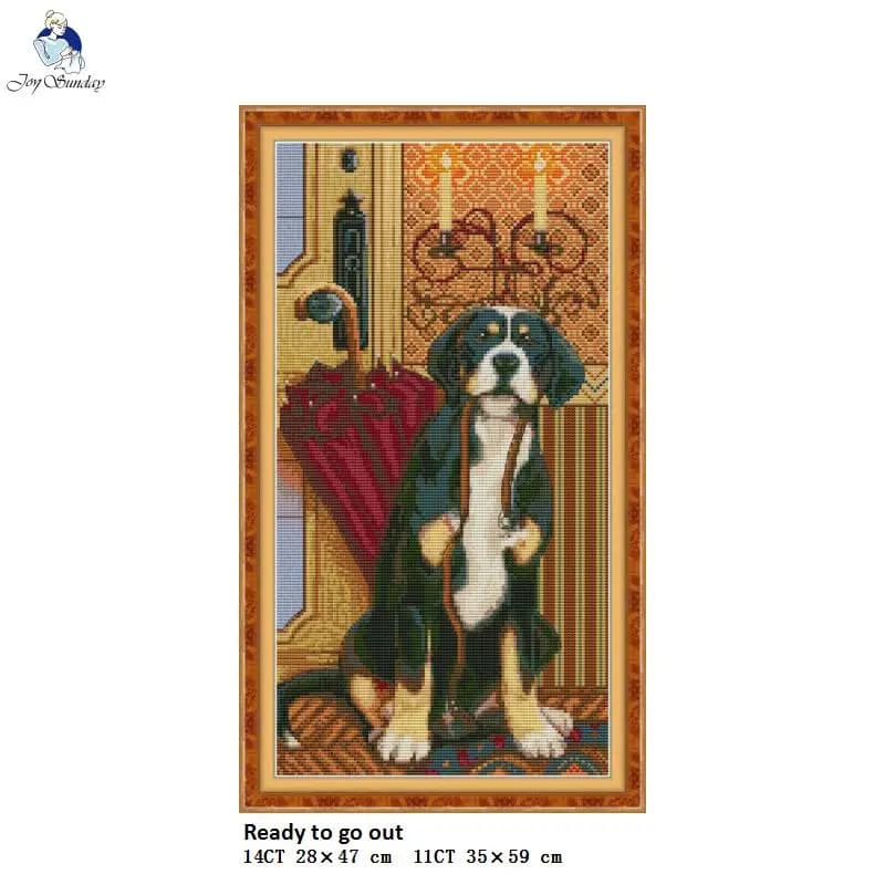 Ready to Go Out Counted Printed on Fabric DMC 14CT 11CT Cross Stitch kits Embroidery Needlework Accessories Sets Home Decoration