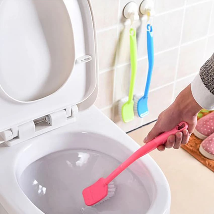 Scopino da bagno attrezzo per la pulizia della maniglia lunga detergente per cucina tergicristallo piegato accessori per la casa portatili in plastica