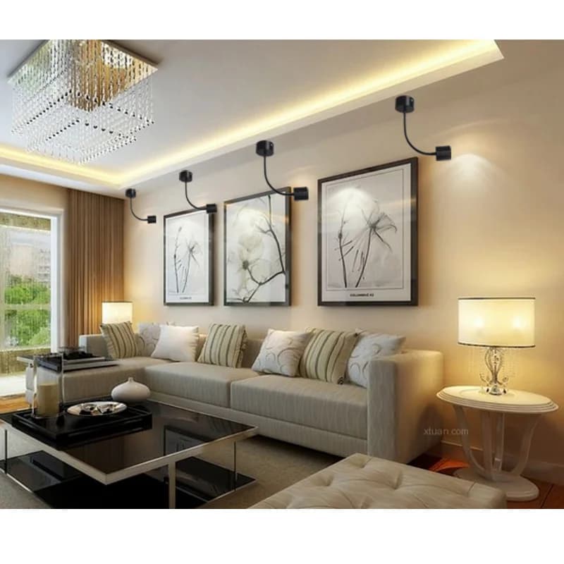 Lampada da Parete LED Moderna Flessibile AC85-265V 3W 5W, Luce con Braccio Flessibile, Illuminazione per Specchio da Comodino, Bagno e Quadri