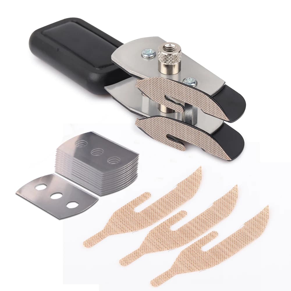 FOSHIO Car Wrapping Taglio a Doppia testa Del Vinile Cutter + 10Pcs Lama Della Carta di Parete Foglio di Pellicola Adesivo Auto di Taglio strumenti FAI DA TE Coltelli Utility