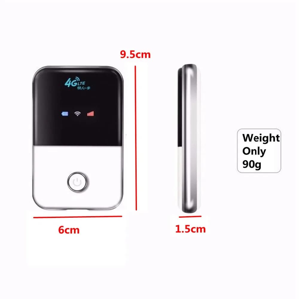 Router Wifi tascabile 4G Lte Car Mobile Wifi Hotspot Wireless a banda larga Mifi Sbloccato Modem Extender Ripetitore con slot per scheda SIM