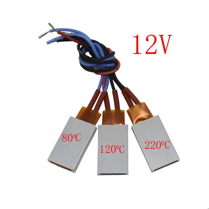 2 Pcs 12V Riscaldatori Ptc Elemento Riscaldante Accessori Asciugacapelli Bigodini Riscaldatore 80/120/220 Gradi Celsius riscaldatore Ad Aria