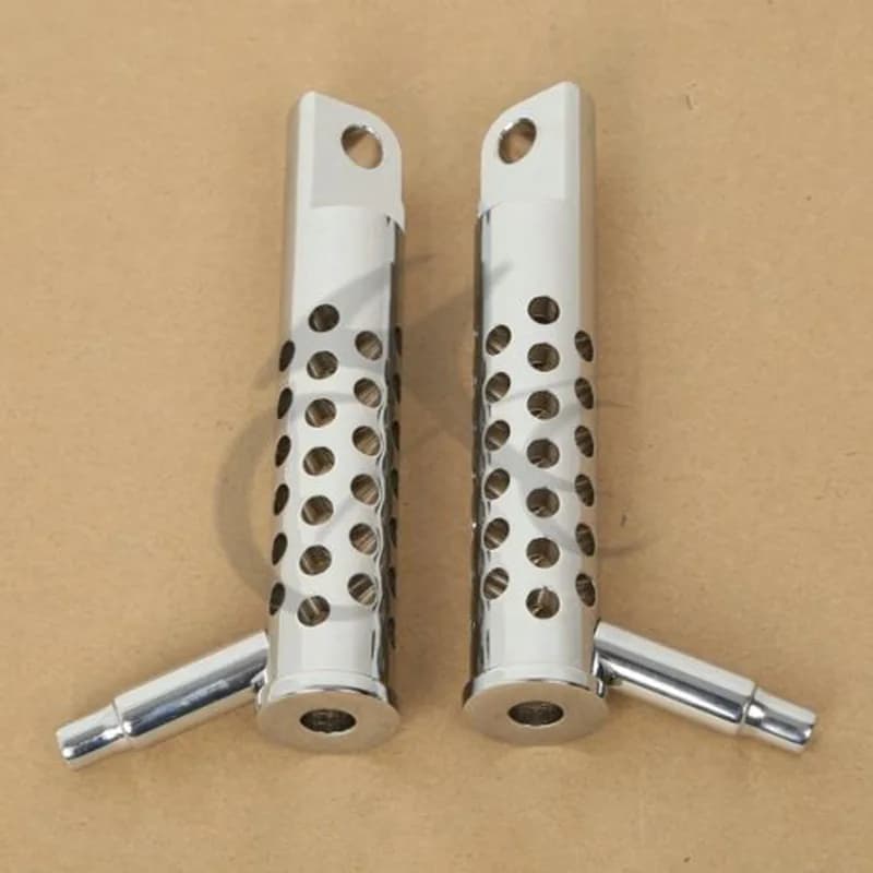 Moto 45 ° cromato silenzio poggiapiedi pedane per Harley Sportster XL883L XL1200C FXCW