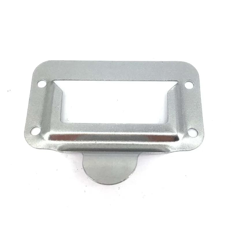 Maniglie per etichette in argento da 10 pezzi, porta etichette per biglietti da visita, maniglia per armadio, cassetto, ufficio, 73 mm x 59 mm