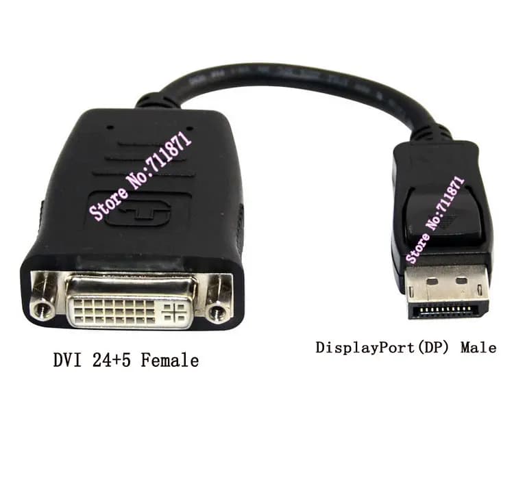 DP DisplayPort a DVI Convertitore del Connettore Supporto Eyefinity attivo schermo Multiplo Display EDID DP DVI 24 + 5 cavo Adattatore