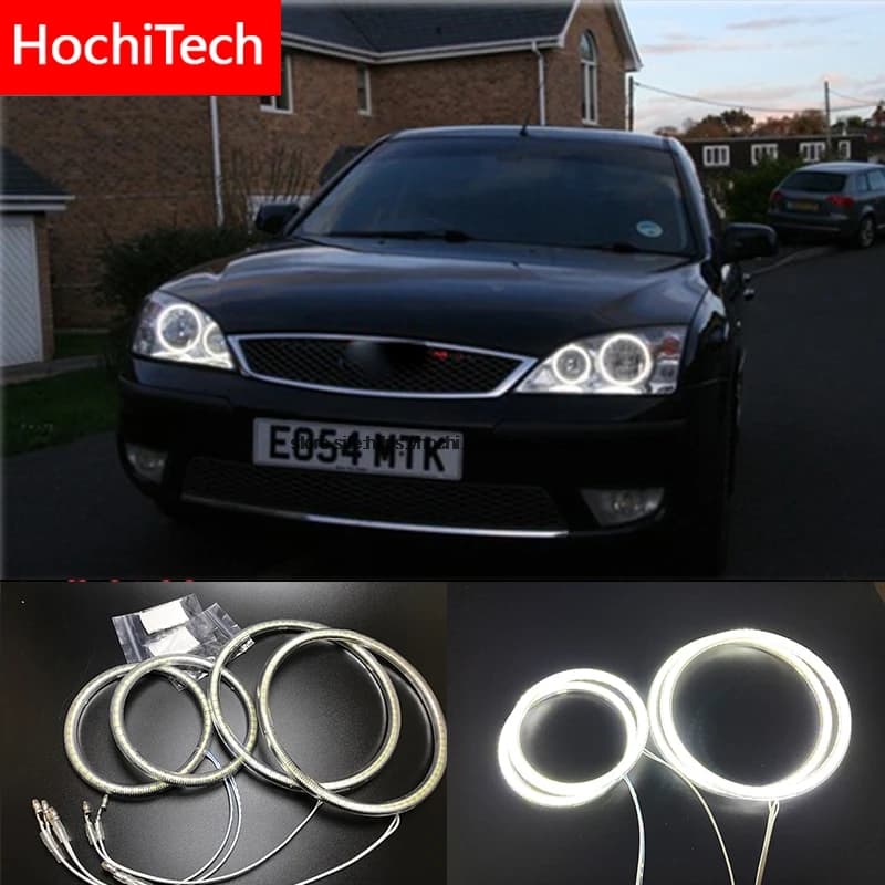 HochiTech for FORD Mondeo MK3 2001-2007 Ultra bright SMD white LED angel eyes 2600LM 12V ring daylight DRL
