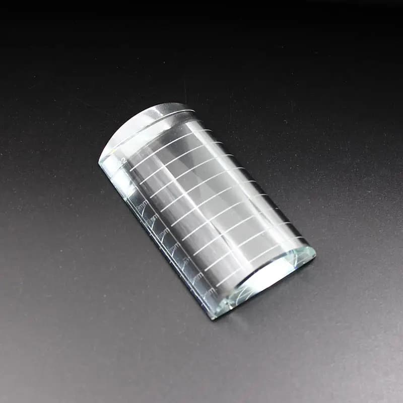 1pc U Curve Fined Latch Pad With Crystal Balance Bend Extension Sheet Holder Pallet Makeup Tool