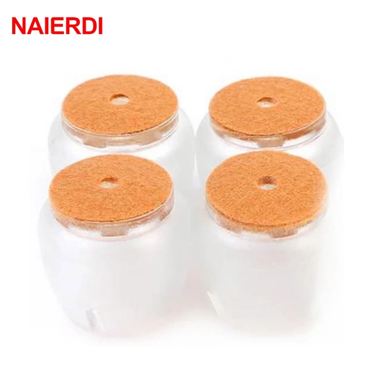 NAIERDI 8pcs Del Silicone di Pavimento In Legno di Protezione Pad Rotondo Tazze Piedi Mobili Antiscivolo Copertura di Tabella Gamba della Sedia Per Sedie casa Ferramenteria e attrezzi
