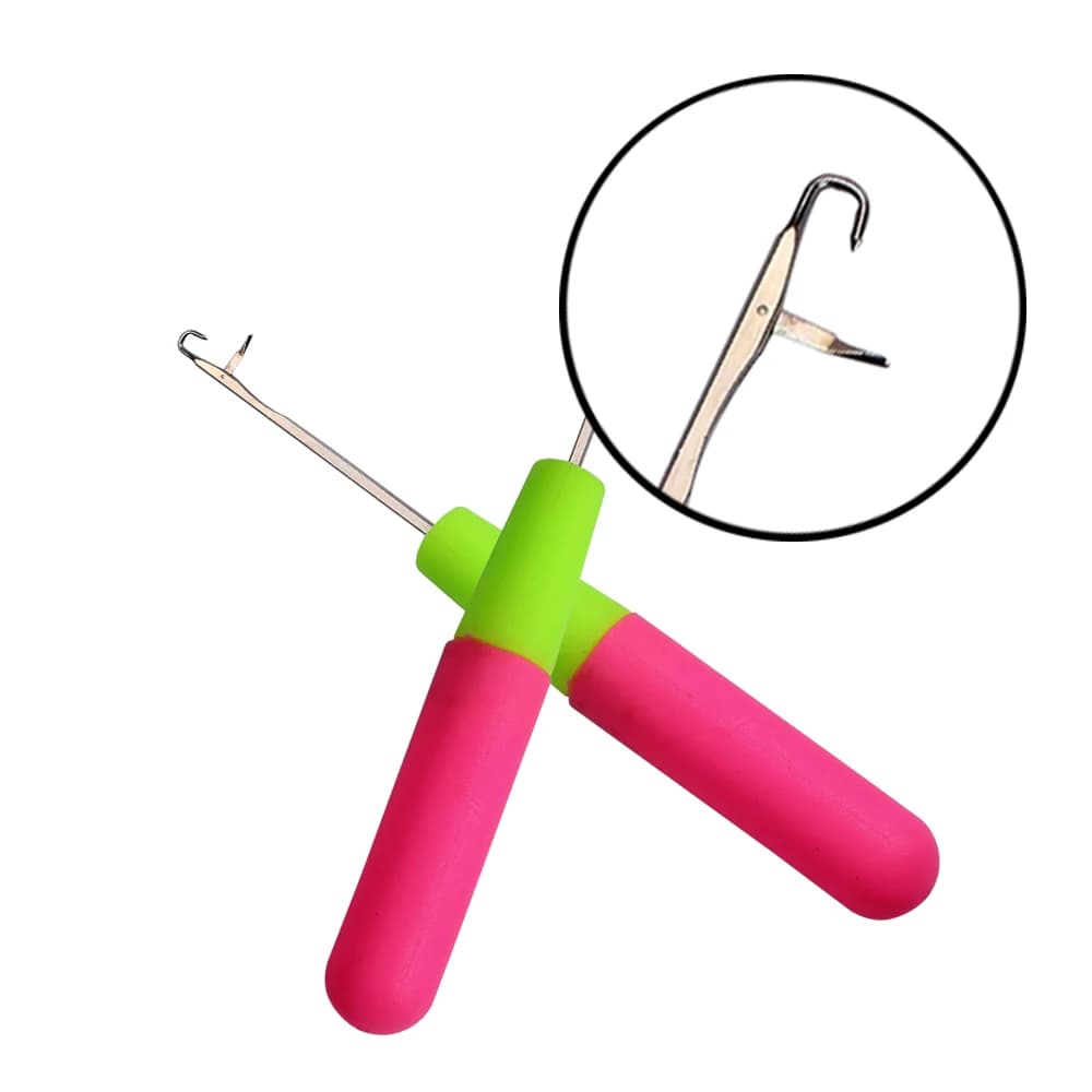 Chiusura Uncinetto Ago Maglia di plastica per realizzare intrecciare Jumbo Dreadlock Strumenti per capelli Tessitura Estensione Dreadlock