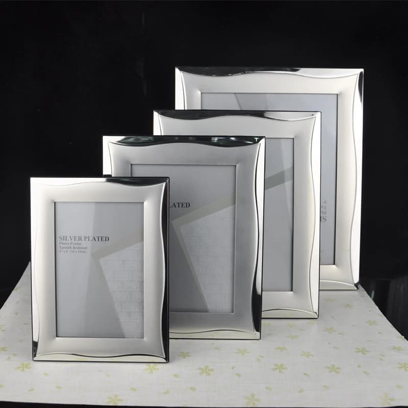 Fashion EU Style Metal Silver Plated Picture Framing for Gifts, Home & Office Decors