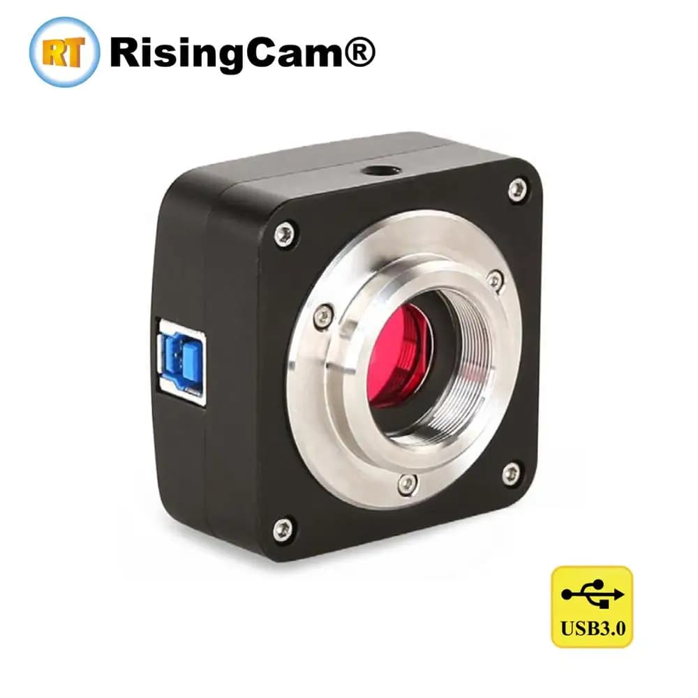 RisingCam C3 12MP USB3.0 con attacco C, sensore CMOS IMX577, videocamera digitale per microscopio biologico trinoculare
