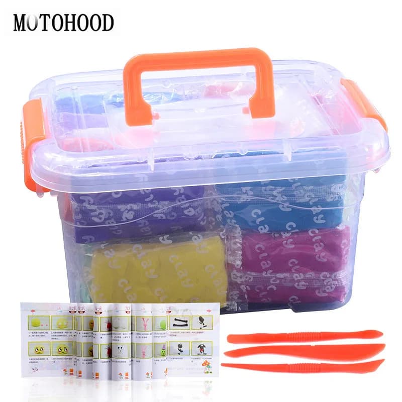 MOTOHOOD 24 colori Slime Giocattoli Per I Bambini Plastilina E Kit Scalabilità Leggero Plastilina Bambino Regalo Learning & Education