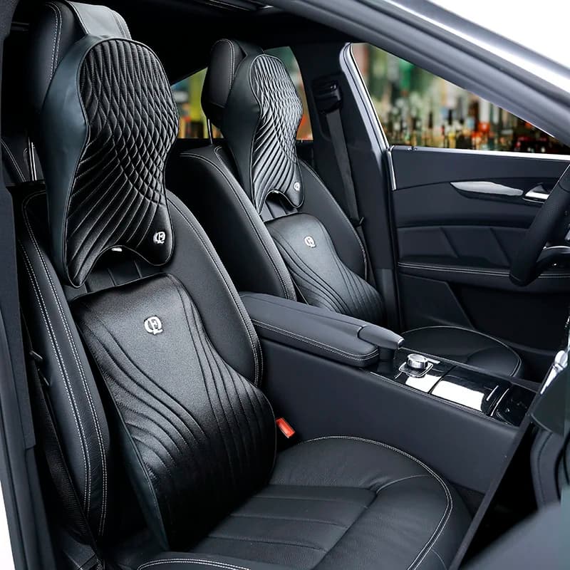 Set di cuscini per Auto in Memory Foam sedile Premium supporto lombare per la vita schienale cuscino per poggiatesta Gadget automatico cuscino da viaggio estivo collo