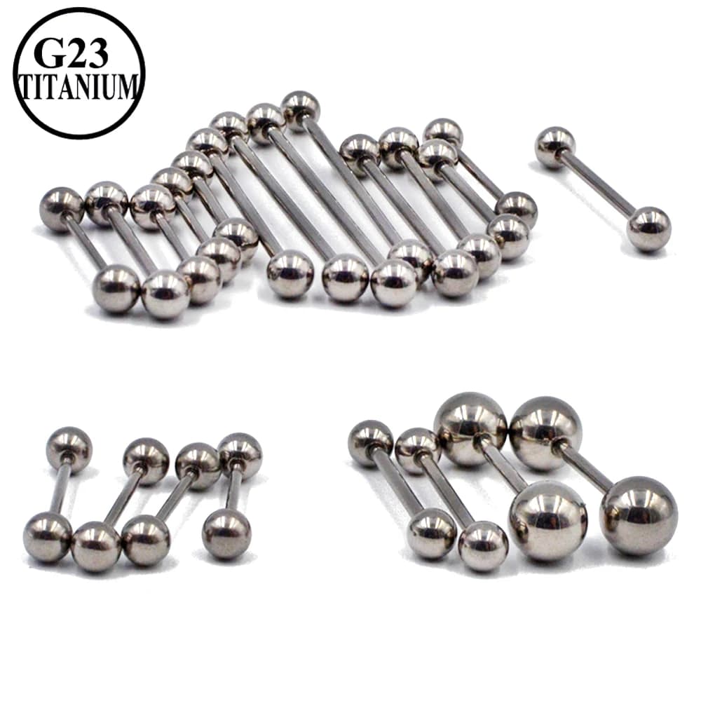 2 pz G23 solido titanio Piercing orecchino industriale bilancieri industriali Bar impalcatura orecchio cartilagine elica anelli per capezzoli Piercing