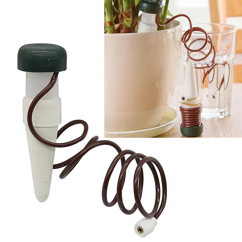 1-4pcs sistema di irrigazione automatico in ceramica per piante da appartamento sistema di irrigazione a goccia per vasi da fiori strumento automatico di irrigazione del giardino domestico