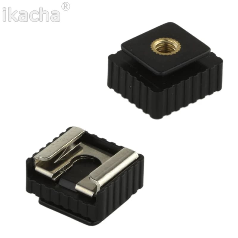 2026 Camera Metal Flash Hot Shoe Mount Adapter to 1/4" Screw Thread Tripod Mount for DSLR studio Light